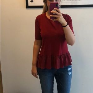 Red blouse